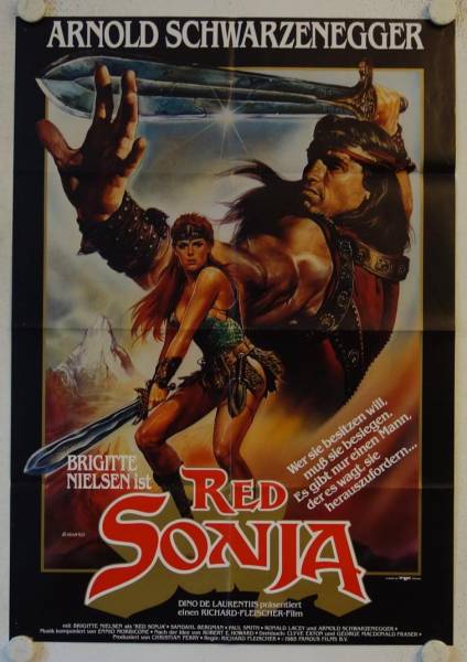 Red Sonja originales deutsches Filmplakat